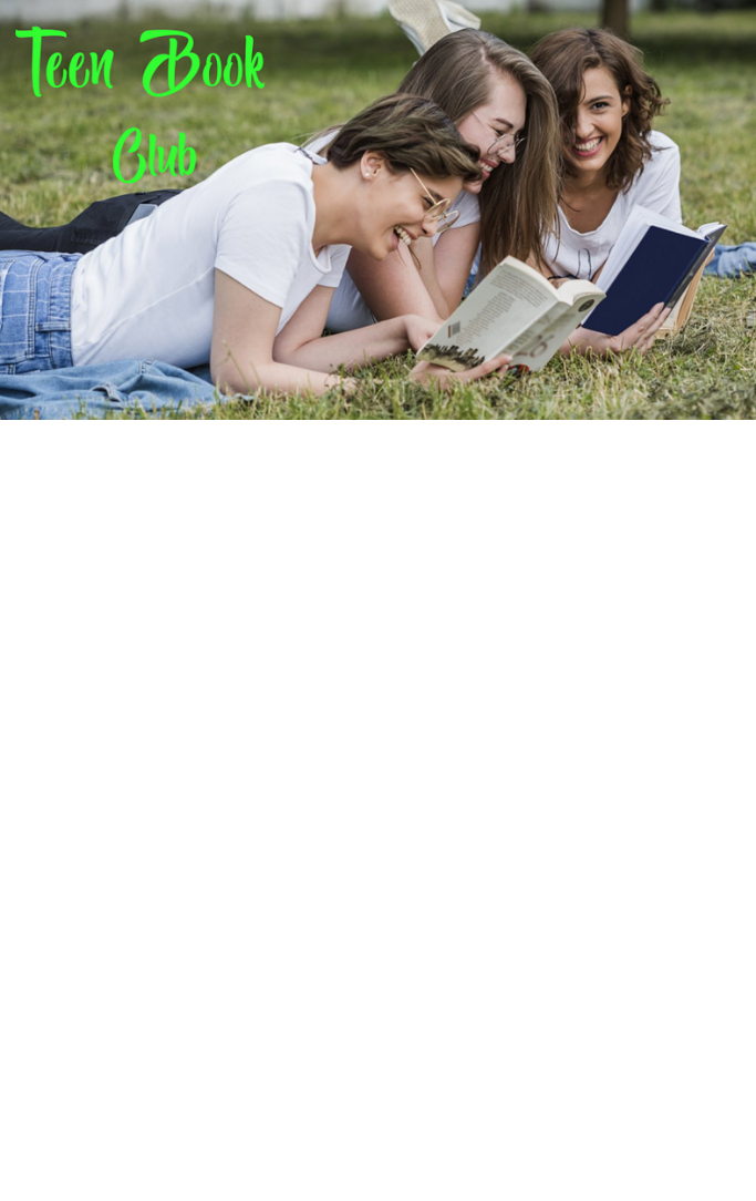 Three teens reading books while lying on the grass